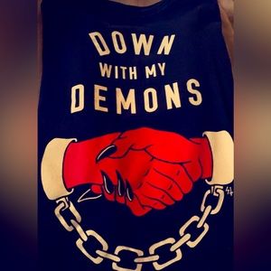 Down With My Demons Lirking Class Sketchy Tank Mens